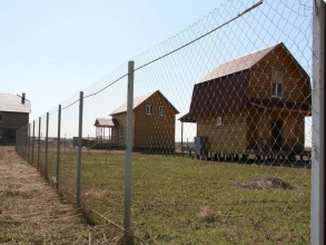 Забор из сетки рабицы в натяг с протяжкой арматуры 150 метров фото в Фрязино